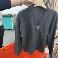  梅六  常规拉链秋冬绒衫百搭外套毛衣 XHY0Q5408022