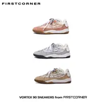 FIRSTCORNER扭曲系带复古全羊皮足球薄底休闲男女运动平口平底鞋