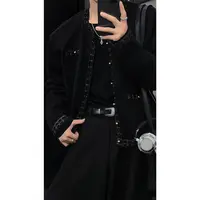 龙叨叨秋季新品重工设计感复古小香风夹克宽松休闲潮流轻奢外套