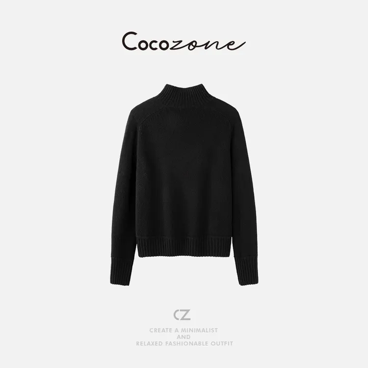 COCO ZONE 刘一一 “蜜蜂毛衣”100羊绒老钱风羊绒衫 CD2A2356