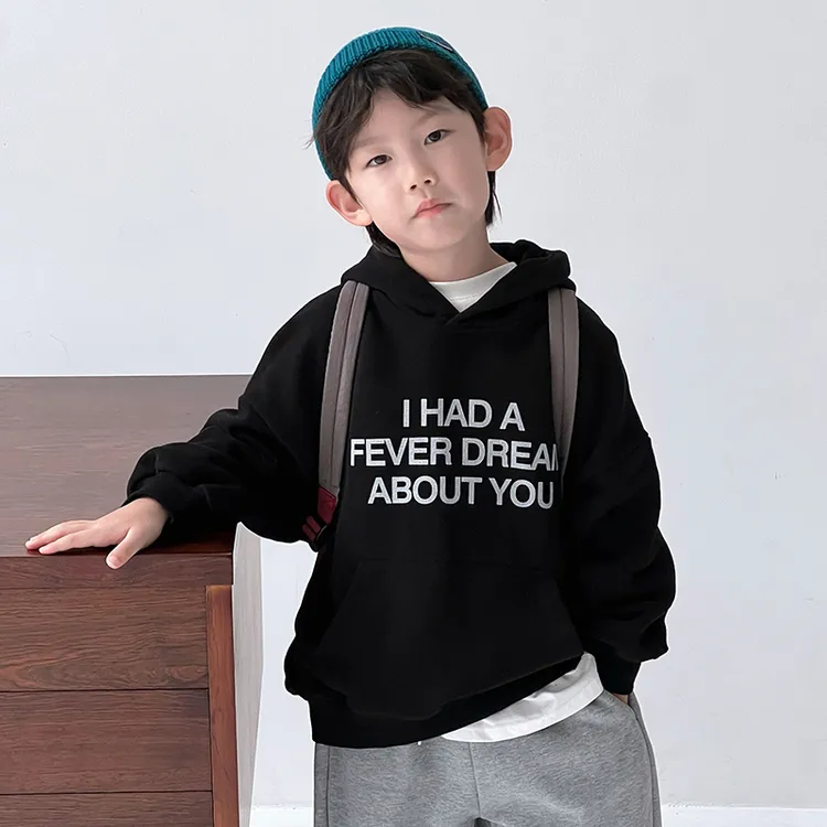 童装男童女童纯棉卫衣秋冬季儿童中大童新款加绒加厚长袖上衣百搭