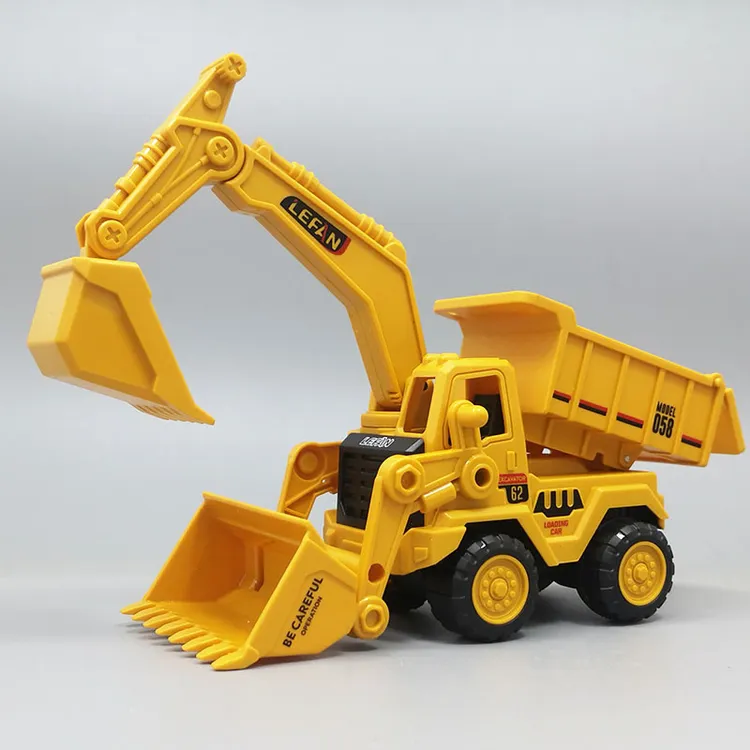多功能挖掘机玩具儿童仿真翻斗车模型3-6岁工程车益智耐摔推土机