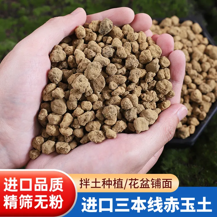 园艺三本线日本进口赤玉土整袋大包装多肉种植土生石花铺面盆景土
