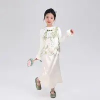 53942女童汉服马甲新中式国风坎肩背心秋季古风唐装周岁礼服童装