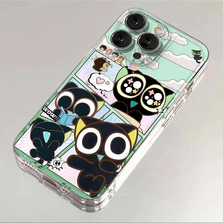 插画罗小黑适用iPhone16手机壳vivo小米15oppo透明华为荣耀软一加