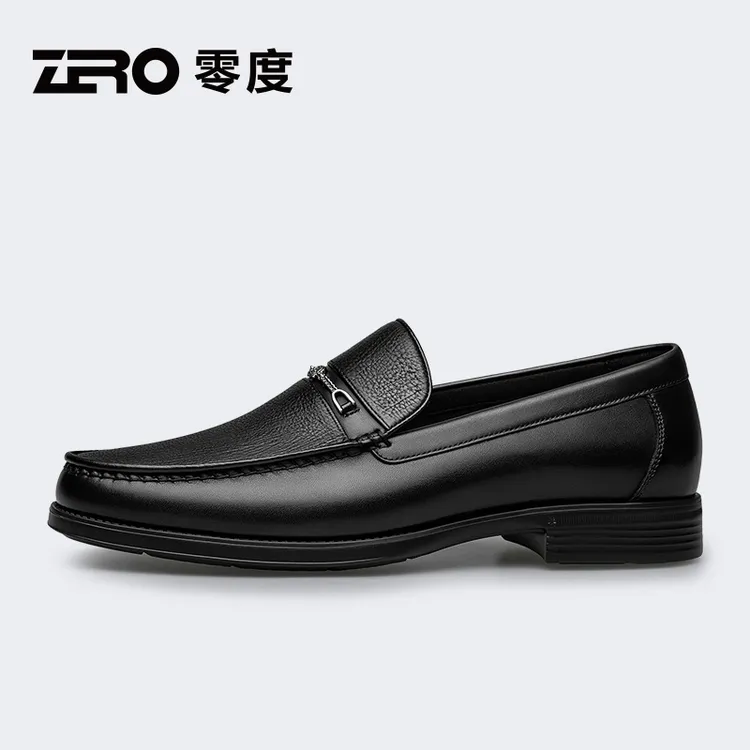 ZRO零度商务套脚男士正装休闲皮鞋秋季轻质透气潮流百搭皮鞋13162