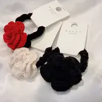韩国 气质 小众 ins 手工 针织 花花 发圈K601