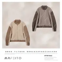 MRFEITO【沙尘琥珀】100%澳毛拼接麂皮绒复古时尚外套H350W02D33745
