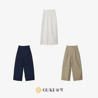 GKE/谷可K1073时尚简约休闲直筒裤女2025新款高腰气质宽松西装裤