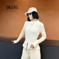 秋冬LULU同款百搭连帽显瘦上衣秋季女装气质套装0268