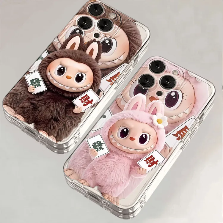 发发拉布布适用于苹果iPhone15/16promax华为手机壳13防摔x透明xr