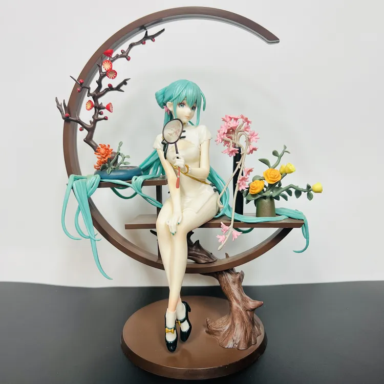 【MK优选】韶华旗袍初音未来可换手动漫周边手办美少女模型摆件25cm