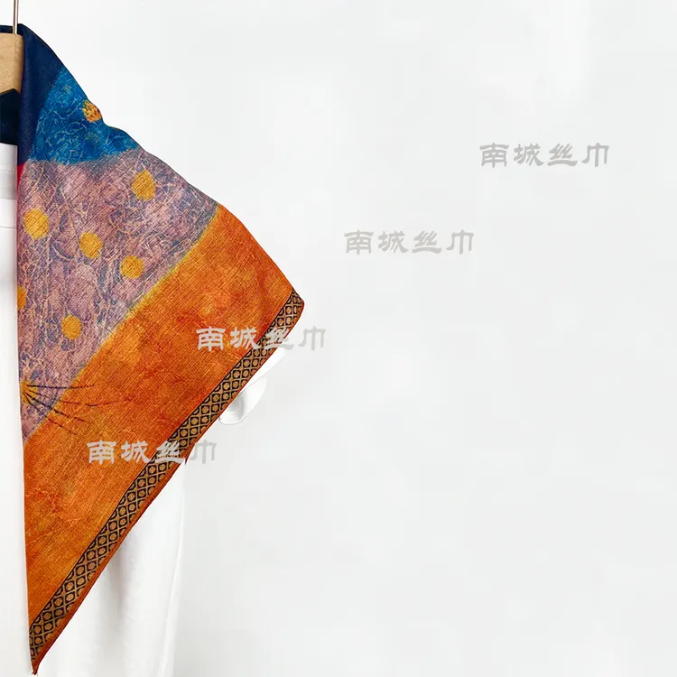 【小猫】2025新款围巾时尚气质复古丝绒手感65围巾丝巾送礼