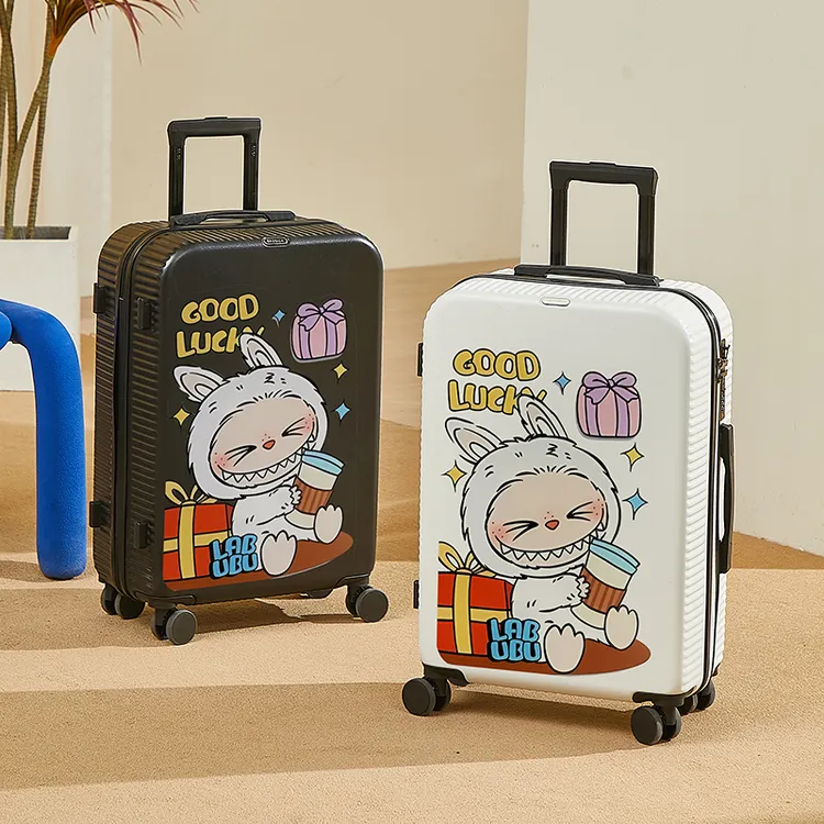 新款行李箱网红女多功能拉杆箱卡通时尚轻便小型可登机旅行箱学生