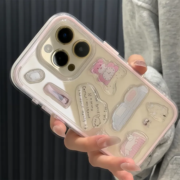 歌诗丹途少女DIY滴胶贴纸适用苹果15/16promax手机壳iPhone14/13