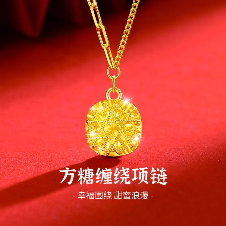 摩天轮 坠链均925银 精致时尚方糖缠绕项链轻奢甜美送女友礼物