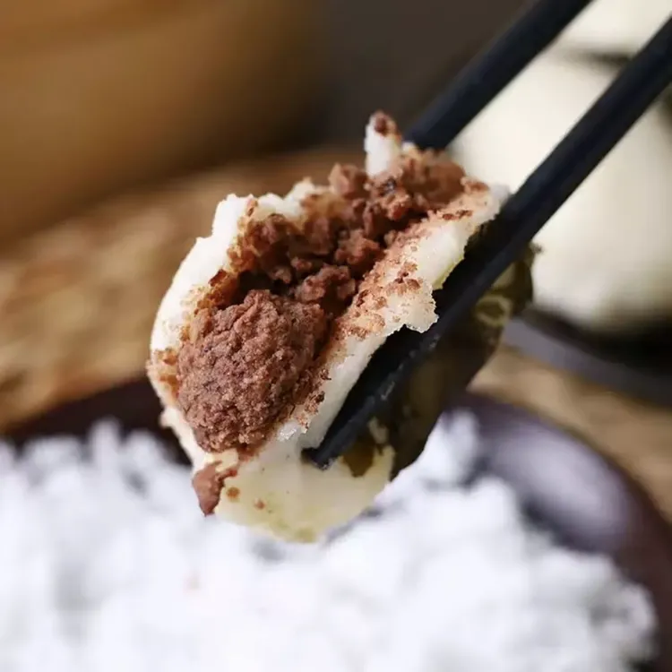 东北苏子叶苏耗子粘豆包软糯早餐美食正宗