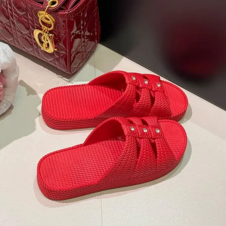 【惊爆价！】拖鞋女士夏外穿厚底妈妈耐磨防滑软底柔软凉拖居家时尚