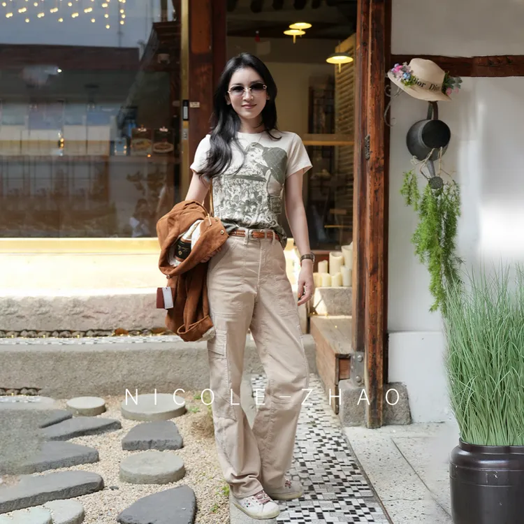 【贵姐NICOLE】设计师高定气质意式老钱风灯芯绒裤子5NKC070