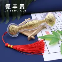 德丰贵 足银银制品 镀金银如意足银9999摆件把玩年货礼品复古