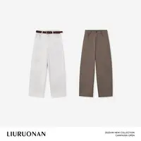 LIURUONAN | 9.28四周年【白牛直筒裤】复古高腰宽松显瘦休闲裤秋冬