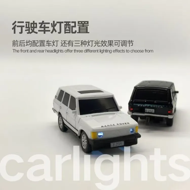 米兜兜桌面迷你小比例路虎合金遥控车儿童越野玩具车充电男孩礼物