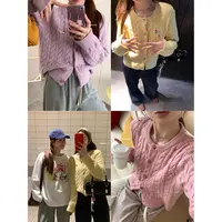 【9.22晚8点】im向 乖乖女穿搭 腊肠狗刺绣羊毛麻花毛衣外套上衣