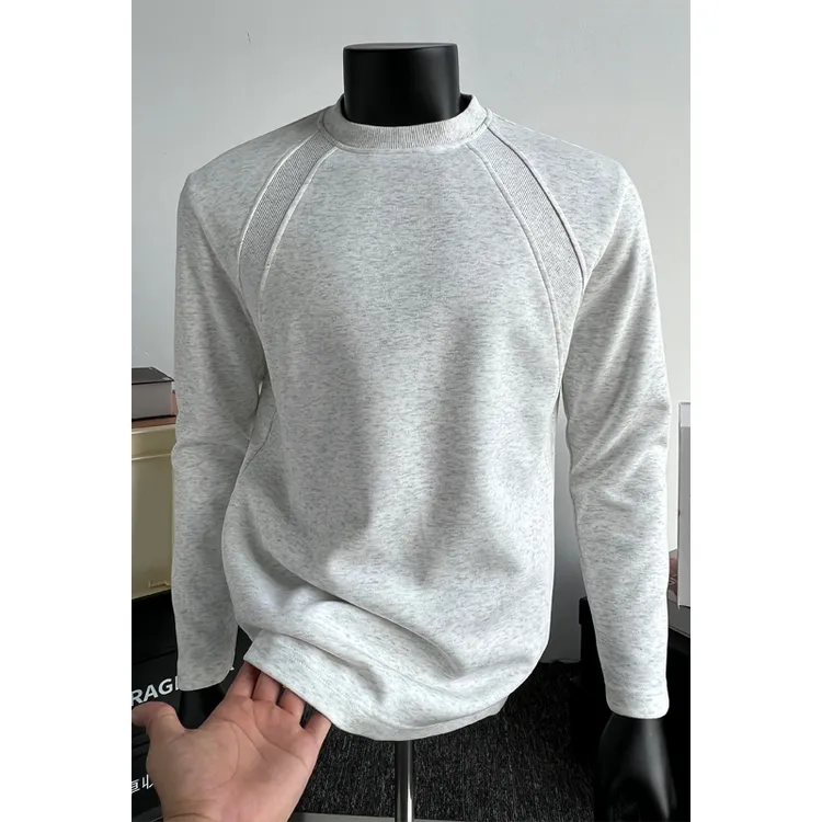 美式复古解构拼接长袖T恤男春秋潮牌小众百搭打底衫宽松休闲卫衣
