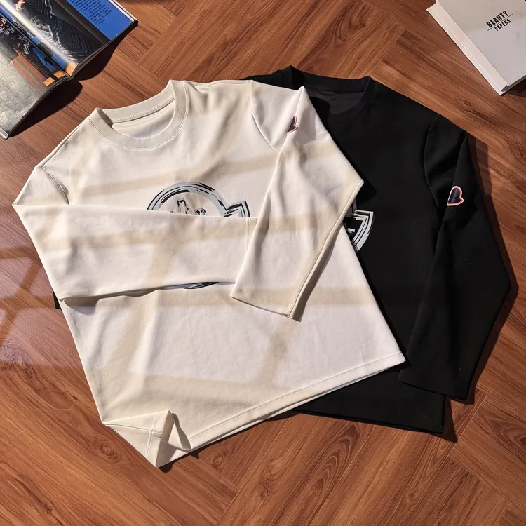 马丁叔叔 蒙家同款长袖套头圆领卫衣秋冬新款黑色打底百搭-890