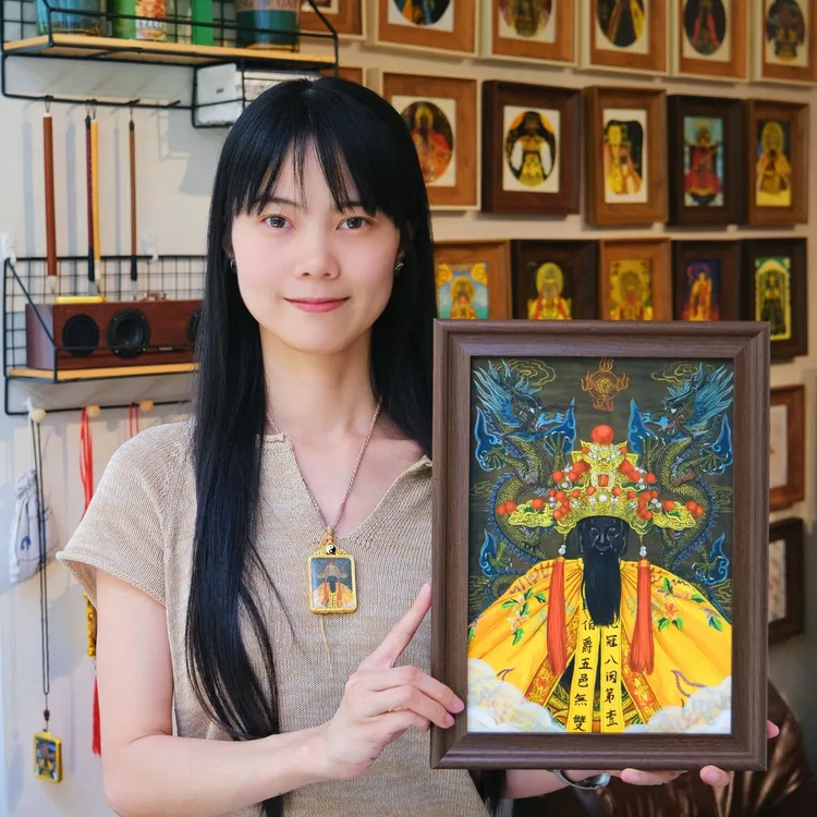 林燕丽绘画安溪城隍爷 A4尺寸（21*29.7厘米）收藏级艺术微喷含装裱