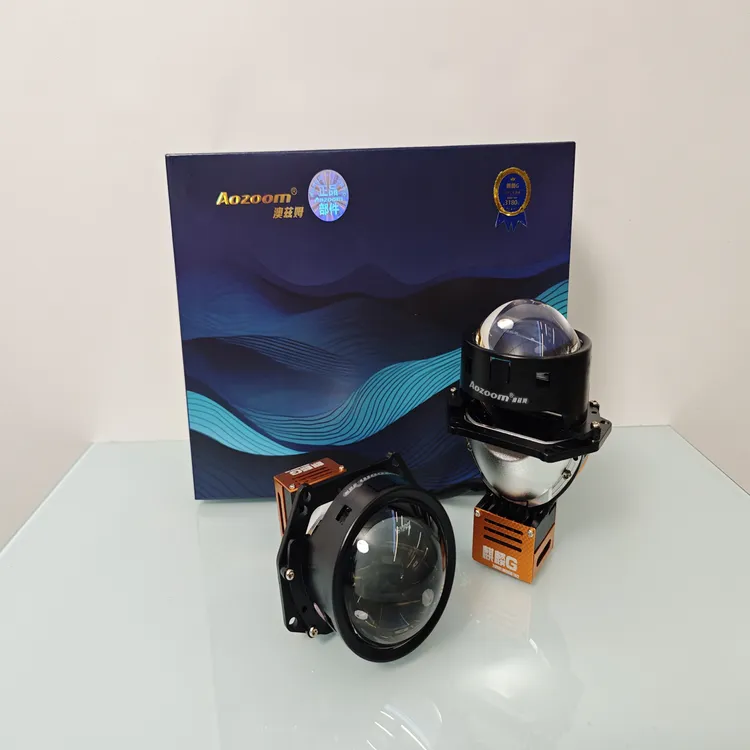 澳兹姆麒麟G三光反射式LED远近光双光升级透镜大灯全国包邮包安装