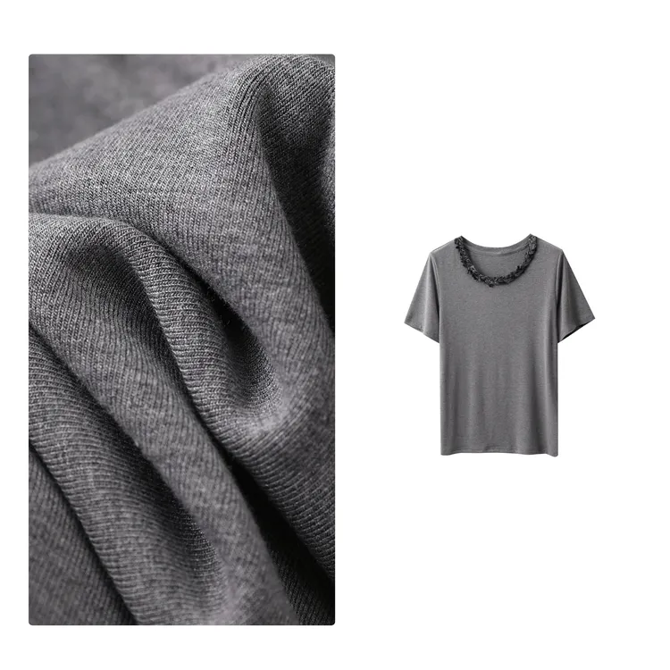 门店24&9！麦穗T恤」衣橱必备系列/小众圆领正肩短袖上衣女 D40134