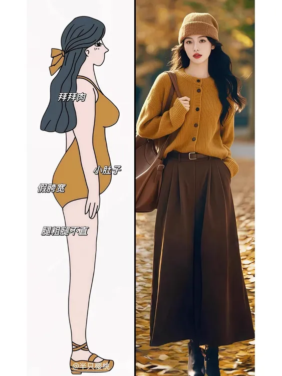 秋冬季穿搭一整套女2025新款法式复古风针织上衣气质半身裙两件套