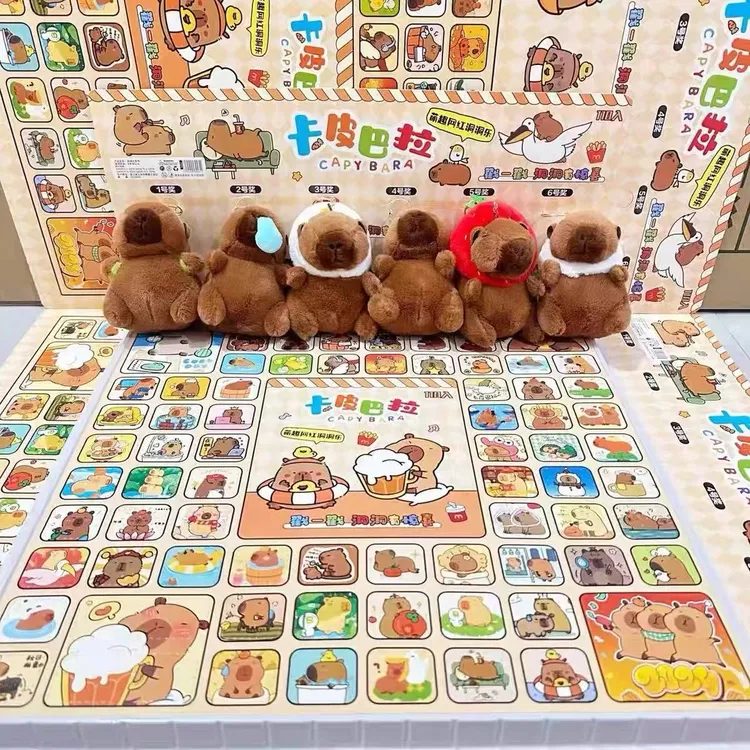 卡皮巴拉动动乐奖品小学生戳戳男孩玩具洞洞洞洞乐盲盒100个洞