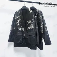 LEDS 9031D【东方意境】秋季新款宽松遮肉提花外套