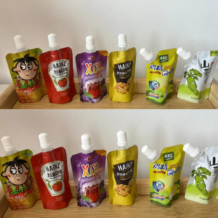 新品仿真吸嘴冻沙拉酱微缩食玩磁吸趣味装饰品冰箱贴