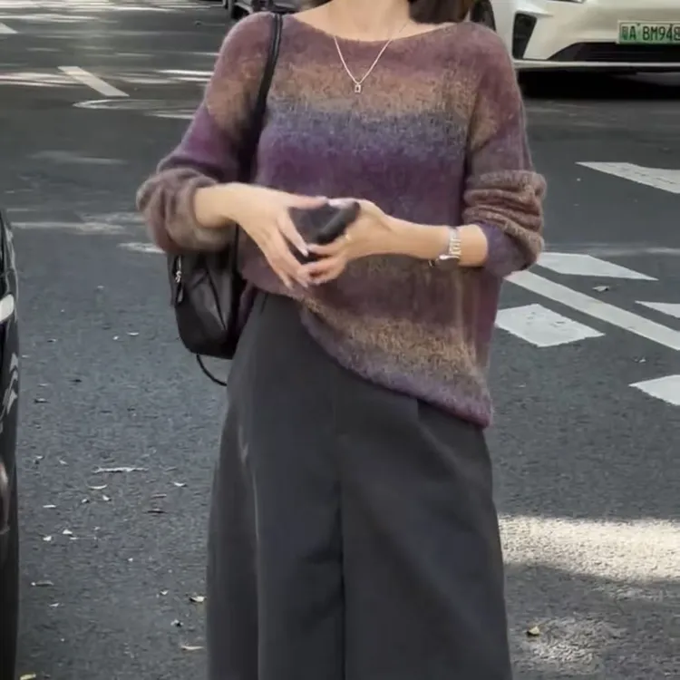 新款韩系复古宽松上衣休闲裤女装