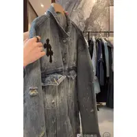 徐秋阳  磨破皮标牛仔  秋季新款百搭时尚休闲显瘦牛仔外套MC0123