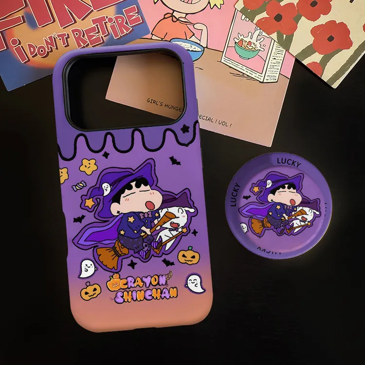 万圣节小新磁吸菲林二合一适用苹果17/16promax手机壳华为小米15