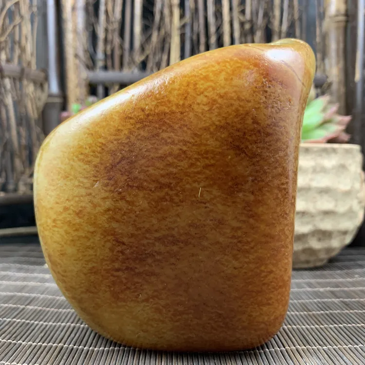 【玉福堂玉器】新疆和田玉随型手把件