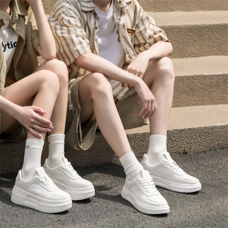 1316情侣款真皮休闲小白鞋百搭四季款