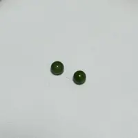 天然和田玉6mimi碧玉单珠x2（拍一发二）