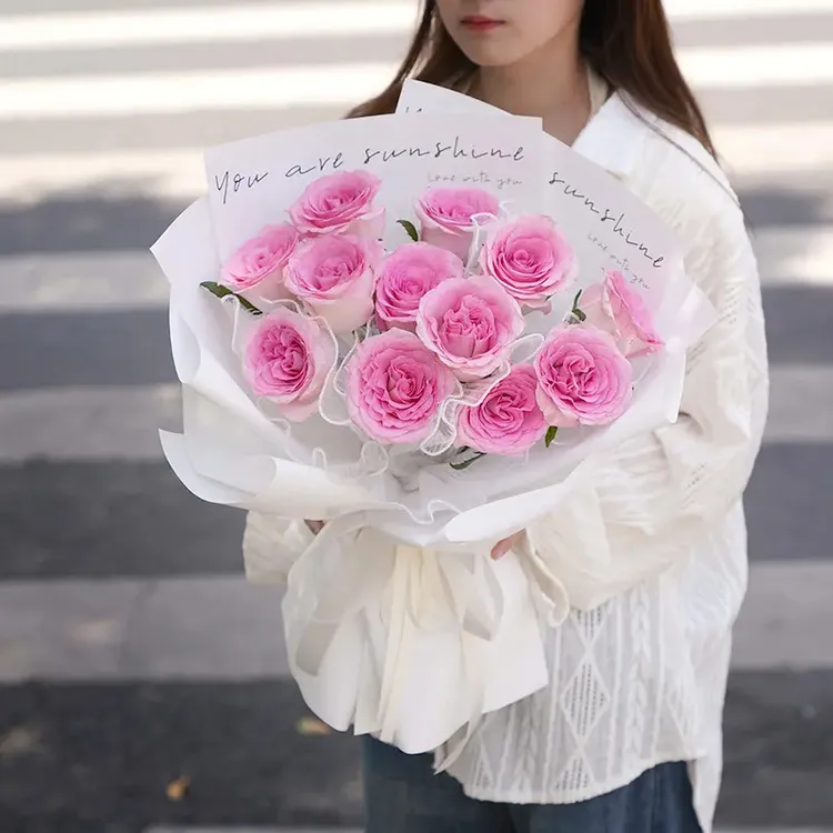 全国洛神红玫瑰新爱莎鲜紫罗兰花束鲜花速递同城配送闺蜜生日花店