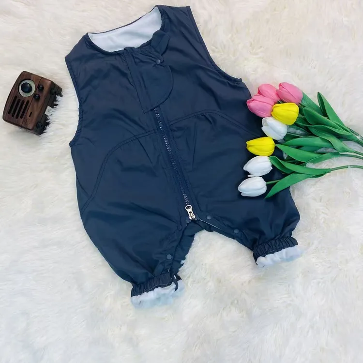 儿童熊耳朵加绒韩版洋气时尚背带裤休闲小童连体