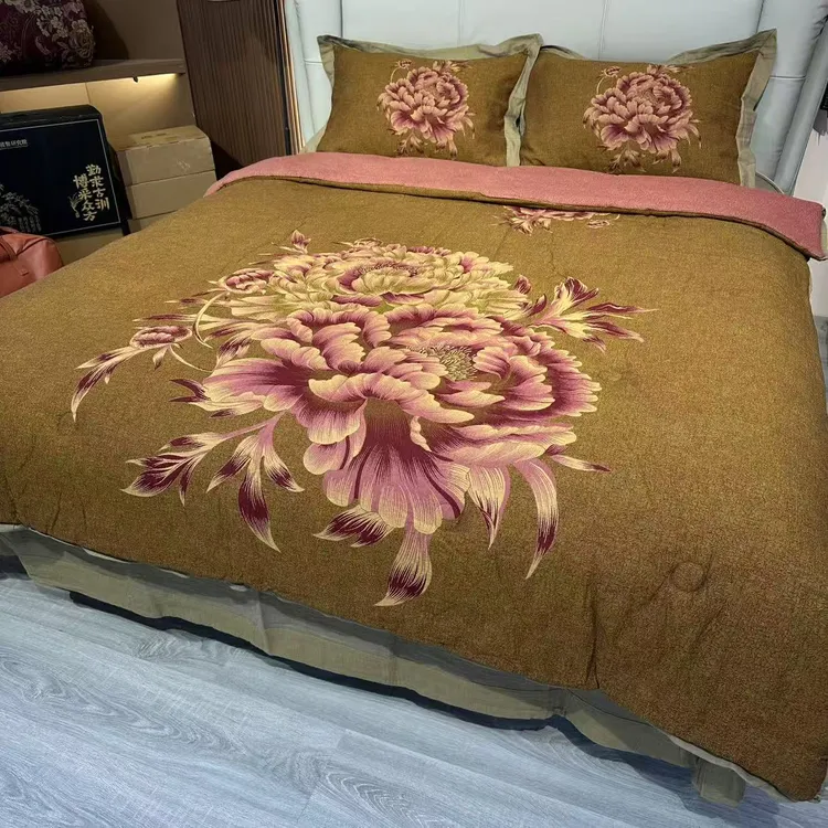 【雅韵—双人被】2.0*2.3米高奢全棉细纱正品德绒装（带包装）