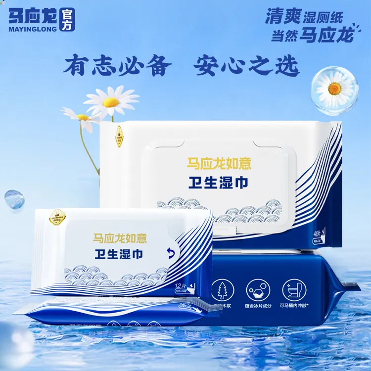 马应龙湿厕纸清洁护理卫生湿巾有志青年必备抽取式便携厕所湿巾