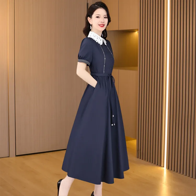 【可蓓儿】广州十三行减龄连衣裙女2025新款夏季流行爆款小个子裙子