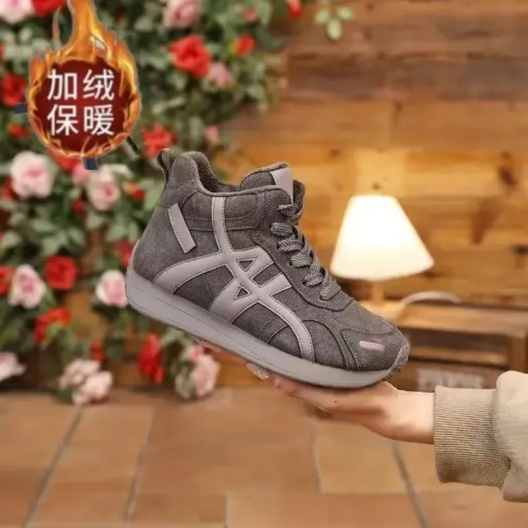 2025冬季新款棉鞋时尚百搭新款潮流复古风保暖加绒厚底女鞋