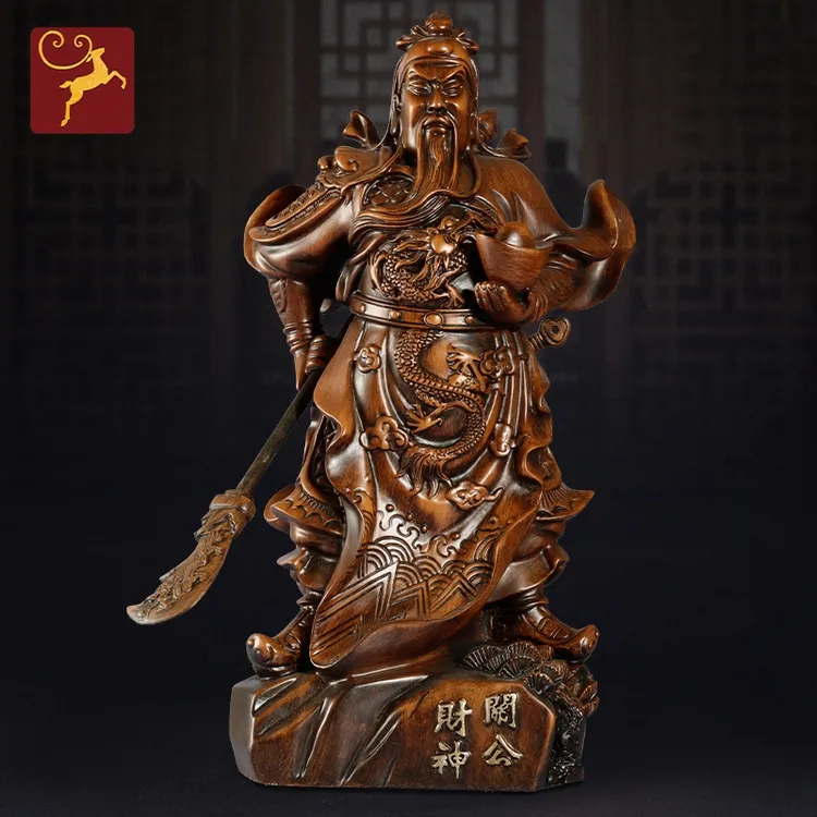 关公摆件招财家用客厅财神爷佛像关羽关二爷神像供奉武财神关云长