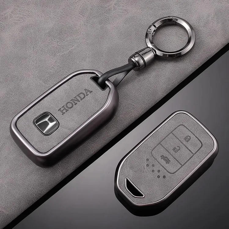 专用于本田汽车钥匙套雅阁思域享域英诗派凌派女士网红包扣保护壳